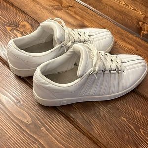 K-Swiss White classics all Leather 10